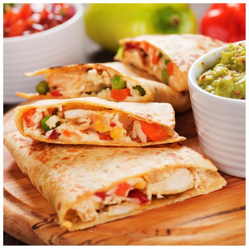 Chicken and cheese quesadillas - Scottish Slimmers