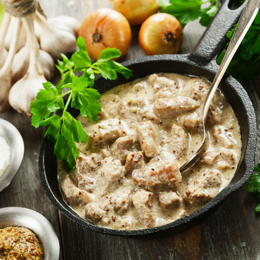 Pork in Apple & Mustard Sauce - Scottish Slimmers