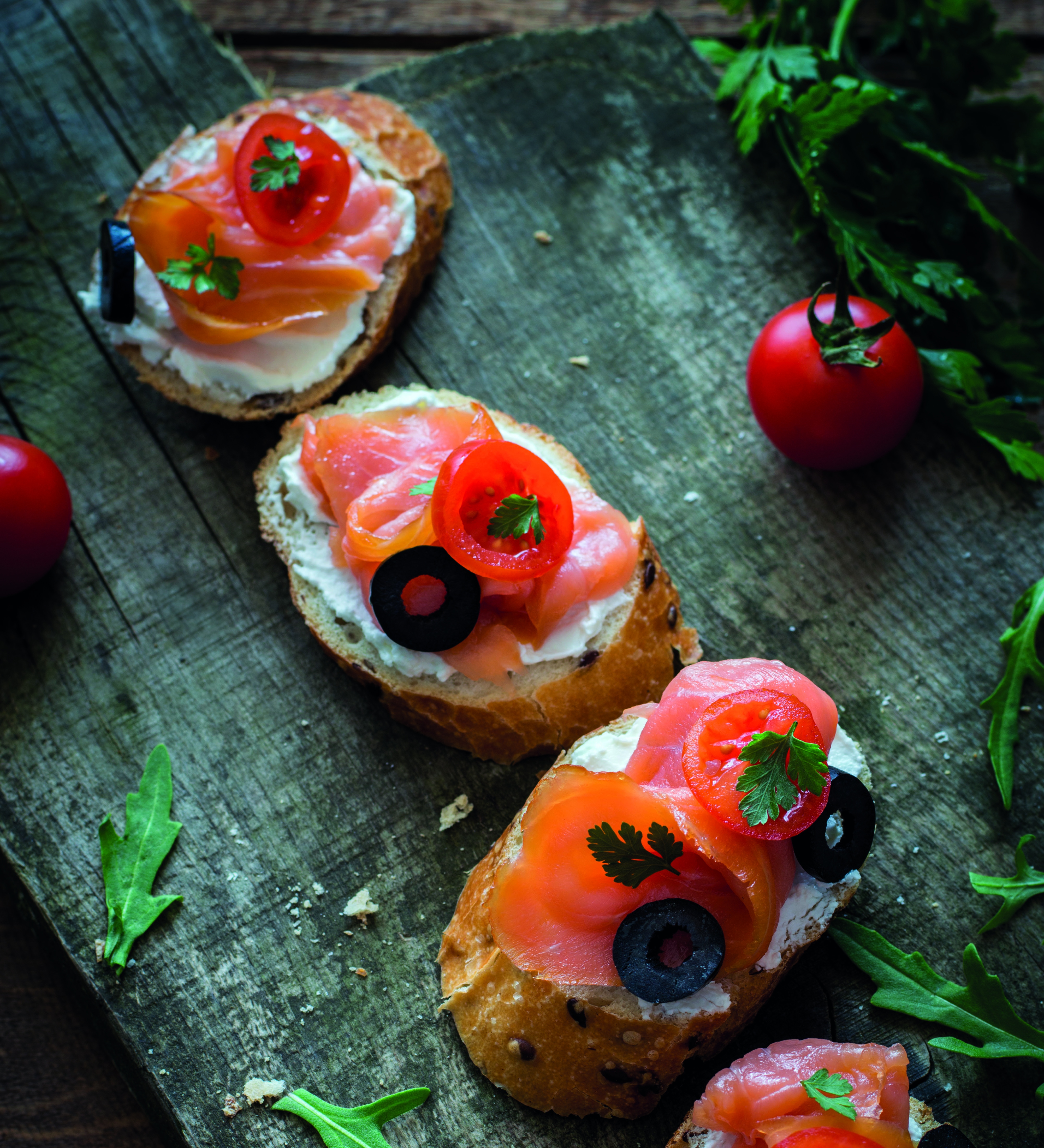 Smoked salmon bruschetta - Scottish Slimmers
