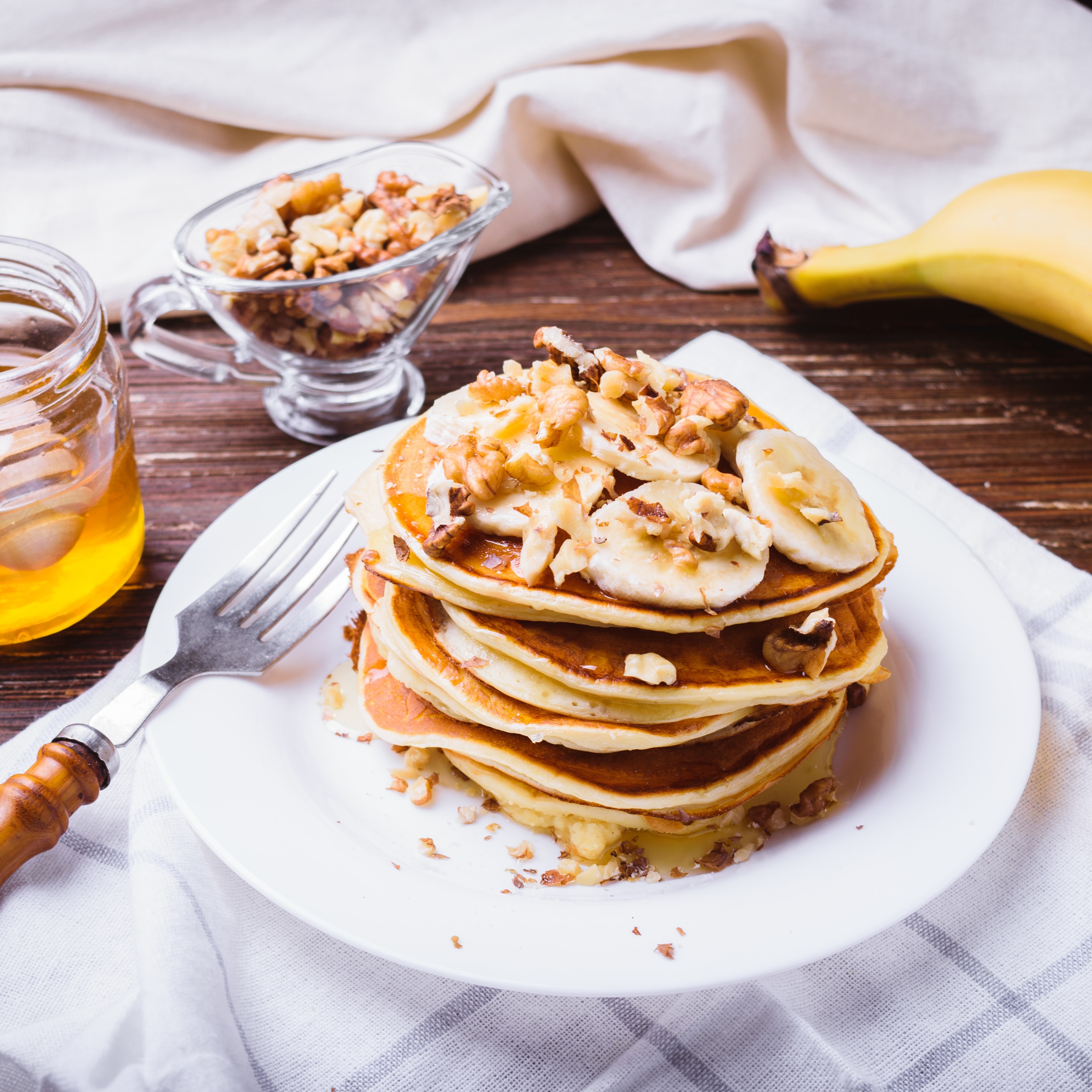 Banana oaty honey pancakes - Scottish Slimmers