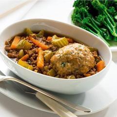Mince and Oaty Dumplings - Scottish Slimmers