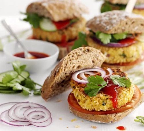 Chicken & Chickpea Burgers - Scottish Slimmers