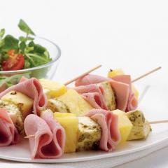Mozzarella and ham kebabs - Scottish Slimmers